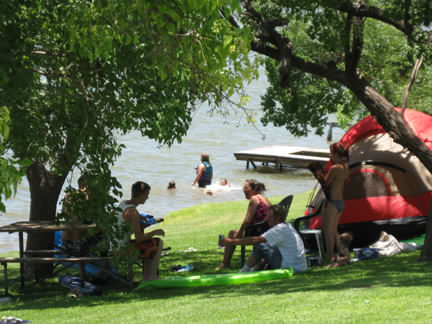 Relaxing at Lake LBJ